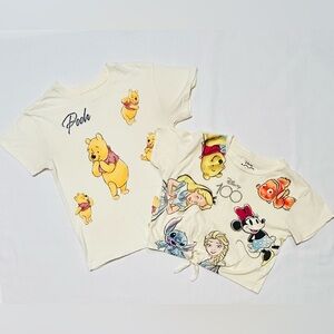 Disney 100 Years of Wonder Girls Character T-Shirt /Graphic Tee Winnie the Pooh